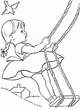 Playground Swings Coloring Pages Sketch Page sketch template
