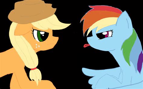 Applejack and Rainbow Dash by Naljubuites on DeviantArt