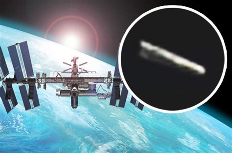 Cigar shaped UFO caught on international space station's live video feed | Daily Star