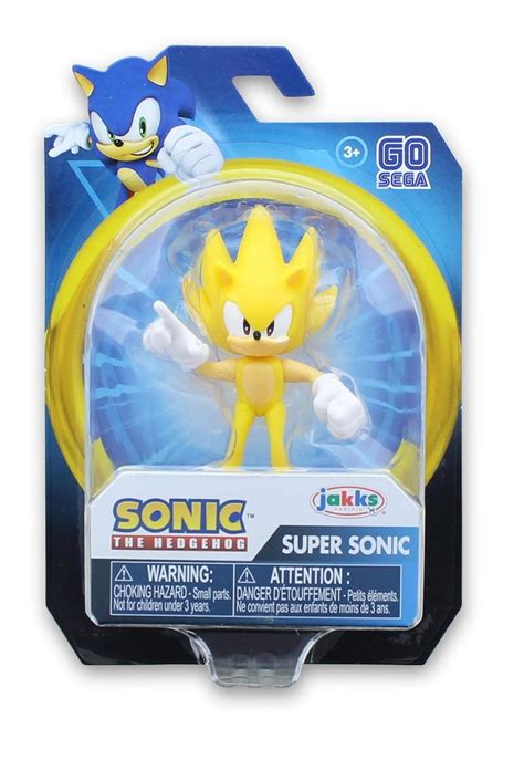 Buy Sonic The Hedgehog Action Figure 2.5 Inch Super Sonic Collectible ...