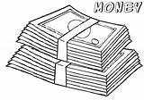 Neatly Folded Money Coloring Pages  Cool sketch template