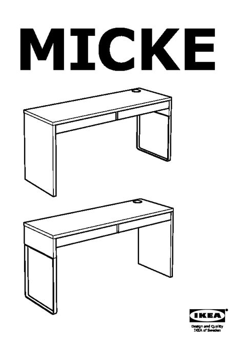 MICKE Desk black-brown - IKEAPEDIA