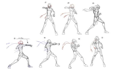 Medium Punch - Animation frames. by supermariotto 2d Character Animation, Animation Storyboard ...