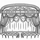 Coloriage Spectacle De Théâtre  Télécharger Et Imprimer Gratuit Sur sketch template