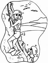 Mountain Climber Coloring Page sketch template