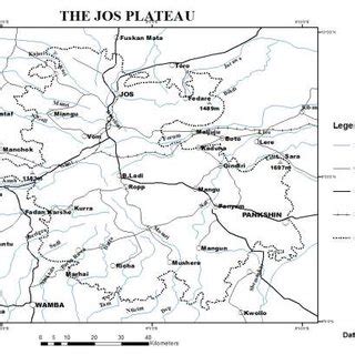 , Outline Map of the Jos Plateau | Download Scientific Diagram