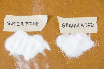 Caster Sugar Vs Granulated Sugar