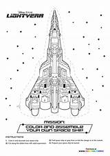 Space Ship Coloring sketch template