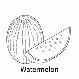 Easy Fruits Coloring Pages For Kids And Toddler watermelon 9098718  sketch template