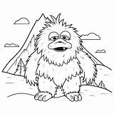 Yeti coloring Page – Coloring Corner sketch template