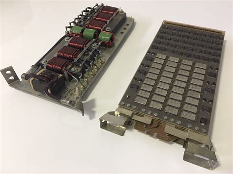 The Cray 2 module next to a Cray 2 power supply module