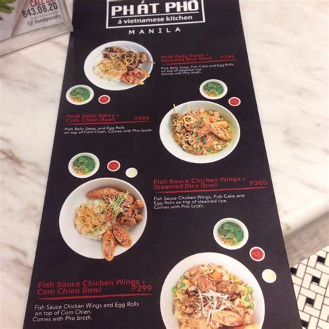 Menu at Phat Pho, Taguig, Mckinley Parkway G/F Serendra Piazza