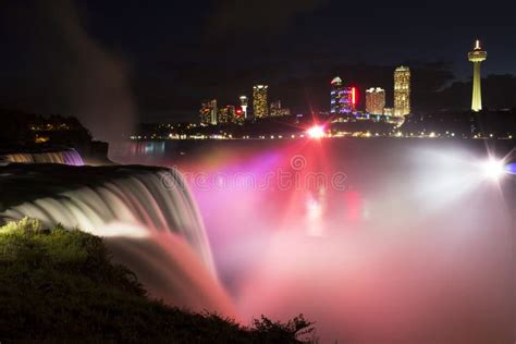 Niagara Falls at Night editorial stock photo. Image of canada - 46696413