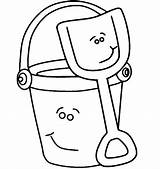 Pail And Shovel Together Coloring Page  Free Printable Pages sketch template