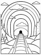 Play Tunnel coloring Book Pages For Children And Adults With Vector  sketch template