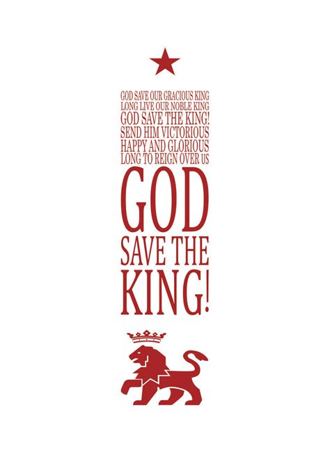 Wall Art Print | God save the king! | UKposters