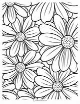30 Flower Coloring Pages sketch template
