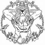 Leo Coloring Page  Pages Zodiac Designs Sketch Book sketch template
