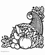 Printable coloring pages  Cornucopia sketch template