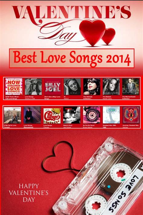 Valentine’s Day Best Love Songs 2014 | Valentines day love songs, Love songs, Best love songs