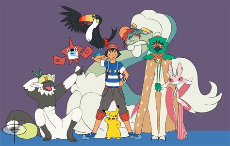 Ash Ketchums Alola Team Prediction by Guidorius on DeviantArt