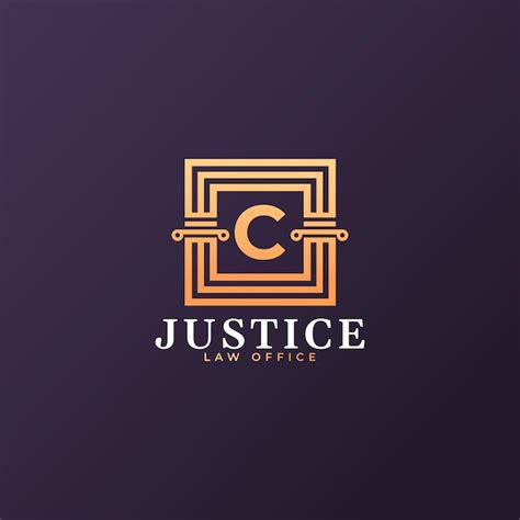 Premium Vector | Law firm letter c logo design template element