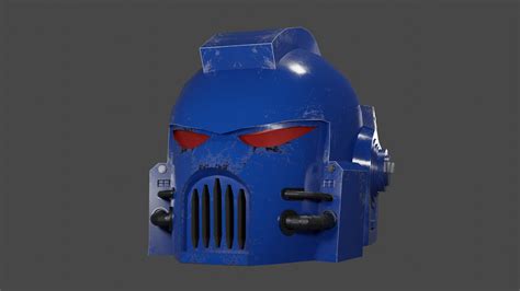 ArtStation - Space Marine Helmet from Warhammer 40000