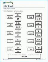 Color & Spell For Grade 1  K5 Learning sketch template