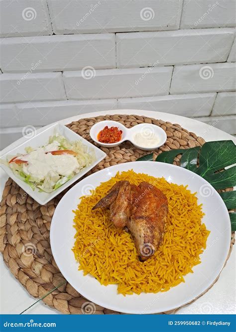 Mandi Chicken Biryani_white Background Stock Image | CartoonDealer.com ...