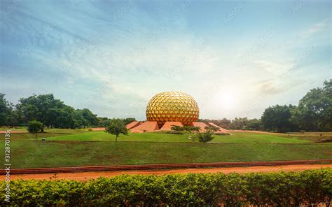 Matrimandir - Golden Temple in Auroville, Tamil Nadu, India Stock Photo | Adobe Stock