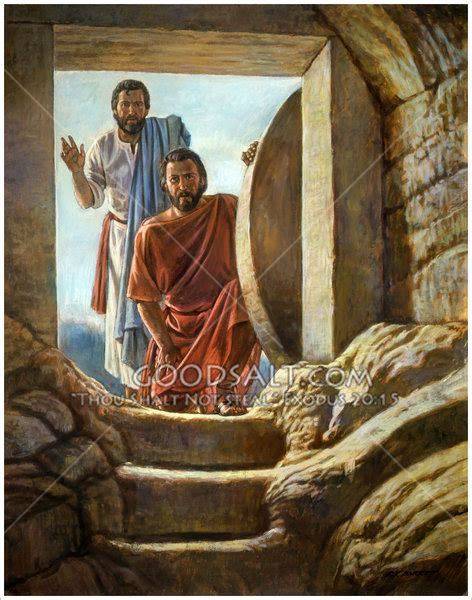 Jesus Empty Tomb Painting at PaintingValley.com | Explore collection of Jesus Empty Tomb Painting