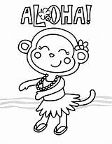 Luau Coloring Pages sketch template