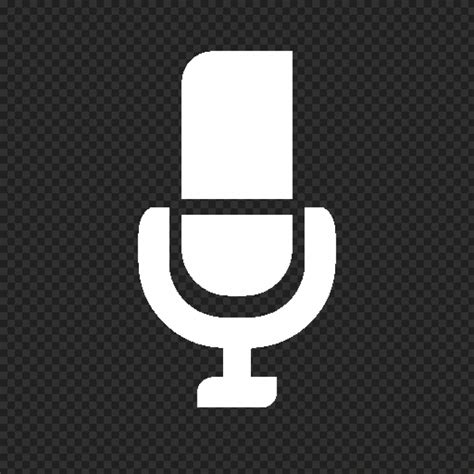 Mic Microphone White Icon PNG Image | Citypng