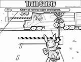 Railway Signs Signals Coloring Page  Free Printable Pages For sketch template
