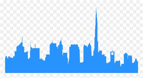 Dubai Skyline Vector, HD Png Download - vhv