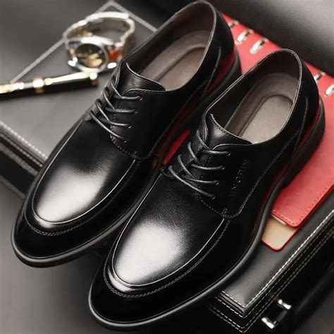 New 2018 Men's Luxury Dress Shoes Genuine Leather Mens Elegant Oxford ...