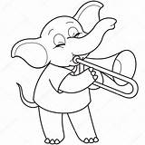 Trombone Cartoon Drawing At GetDrawings  Free Download sketch template