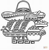 Mexican Coloring Pages To Print Free  Home sketch template