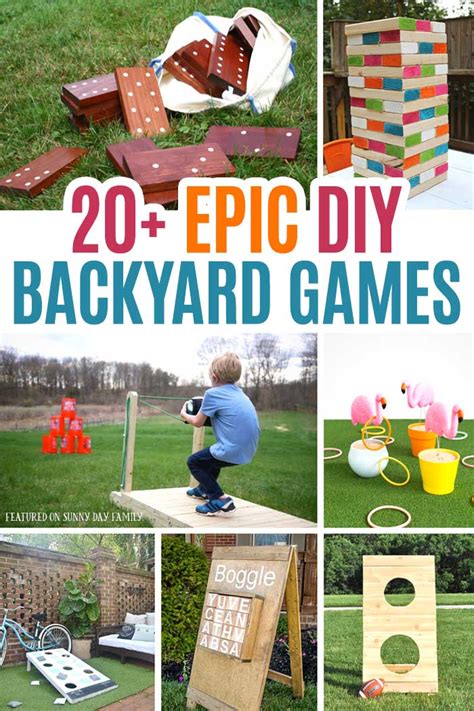 20+ Epic DIY Backyard Games for Kids & Families | Sunny Day Family