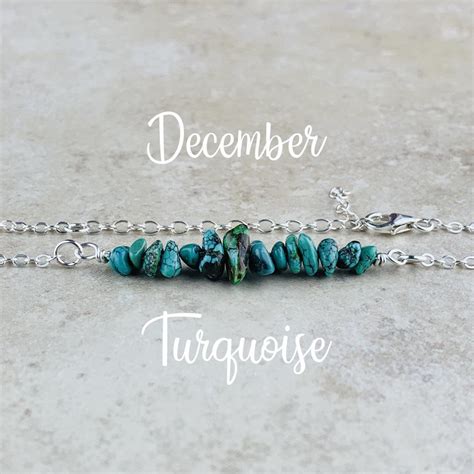 December Birthstone Bracelet Turquoise Bracelet Silver or - Etsy