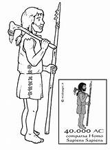 Homo erectus With A spear coloring Pages Hellokids Com – Artofit sketch template