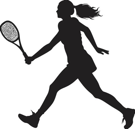 Racket Radiance Female Tennis Vector Icon for Brilliance Smash Synchrony Vector Logo for Womens ...