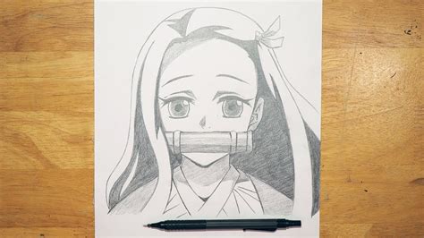 Nezuko Drawing Easy Step By Step