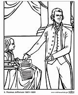 Bluebonkers  US Presidents Coloring Pages President Thomas Jefferson sketch template