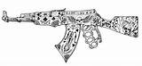 Cool Gun Coloring Pages sketch template