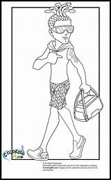 Monster High Travel Scaris Coloring Pages  Free sketch template