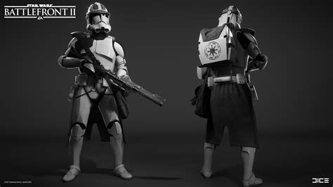 ArtStation - Star Wars Battlefront 2 - Clone Trooper Heavy Class, Björn Arvidsson | Star wars ...