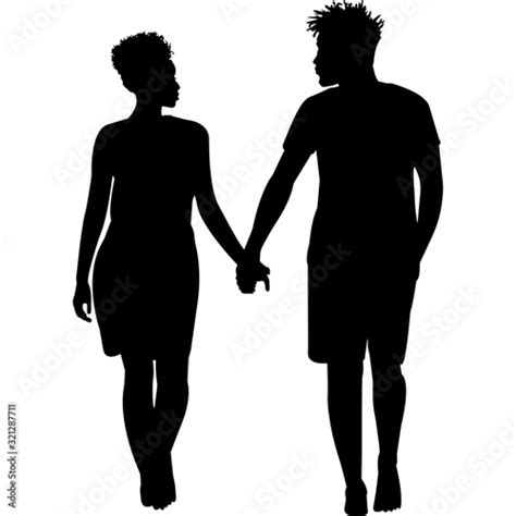 Black Couple Silhouette