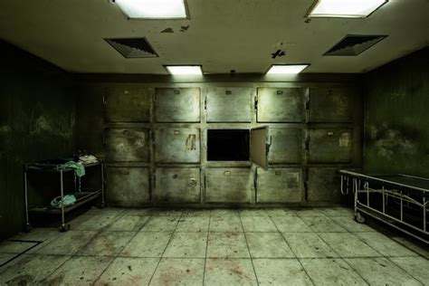 Free Photo | Abandoned morgue in psychiatric hospital