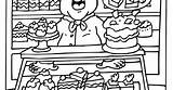 Bakker Coloring Pages Bakery Kleurplaten Printable Kleurplaat Colouring  sketch template
